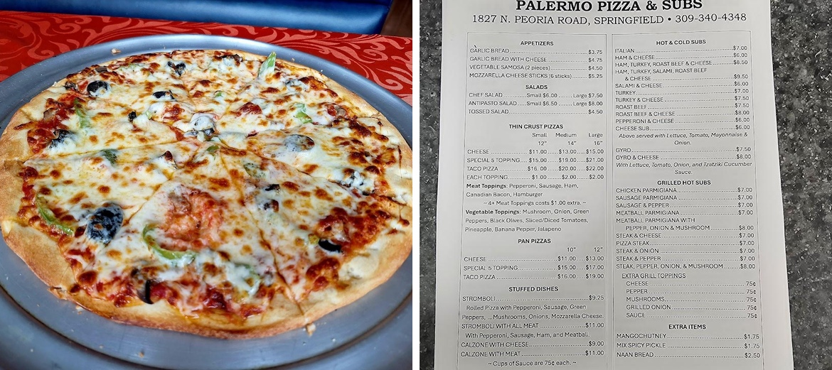 Palermo Pizza & Subs Menu